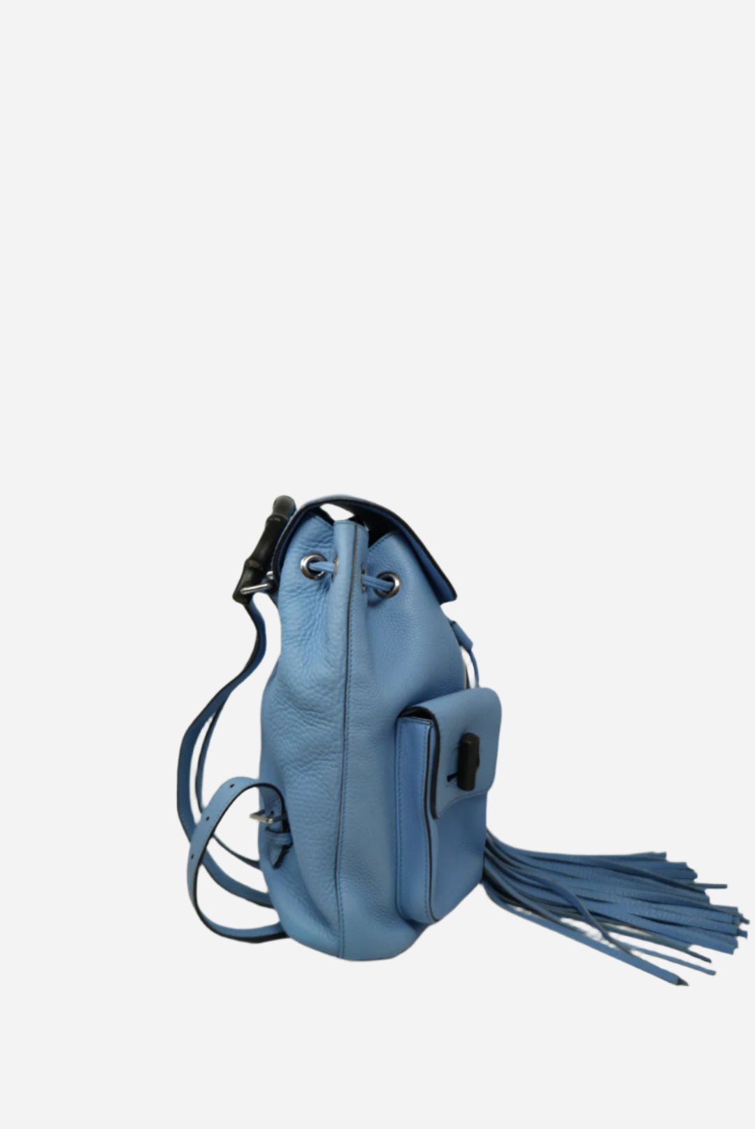 Gucci Leather Bamboo Tassel Backpack