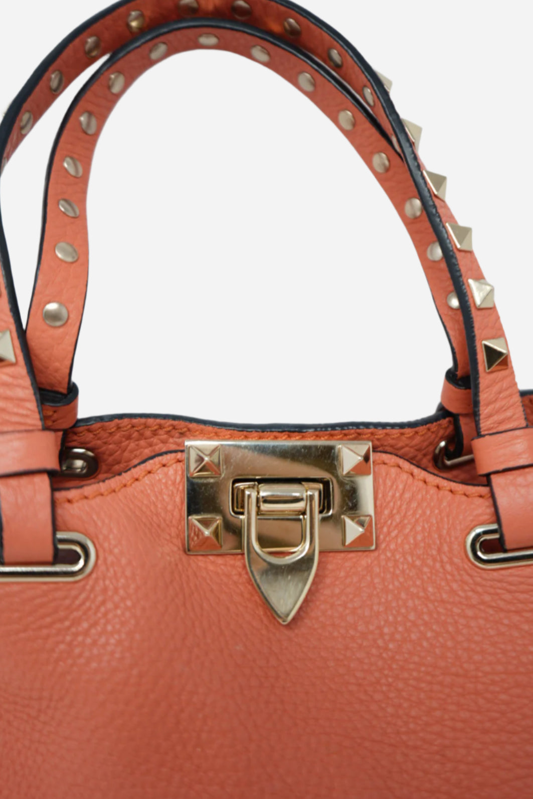 Valentino Calfskin Small Rockstud Tote
