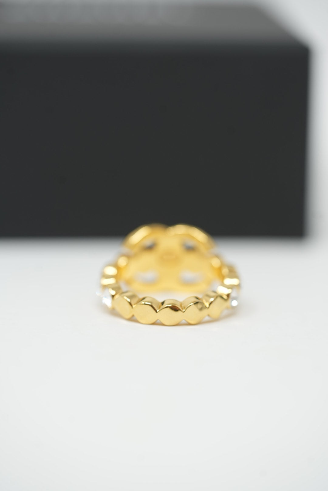 Pre-Owned Chanel Coco Mark Cruise Ring W/box