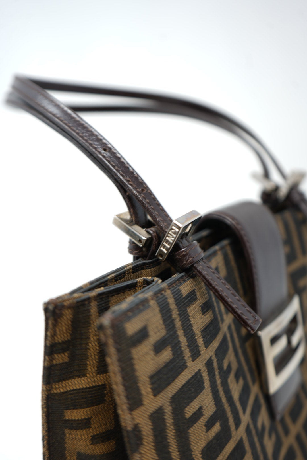 Fendi Vintage Zucca Shoulder Bag
