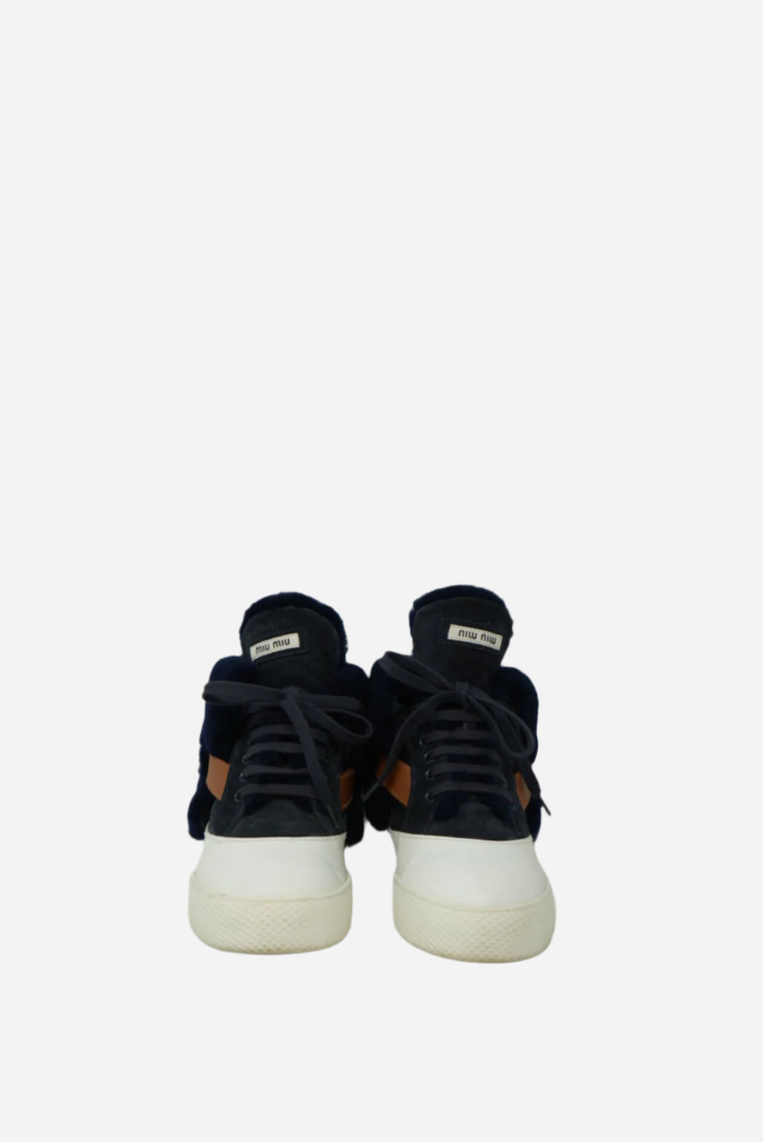 Miu Miu Leather/Fur Sneaker