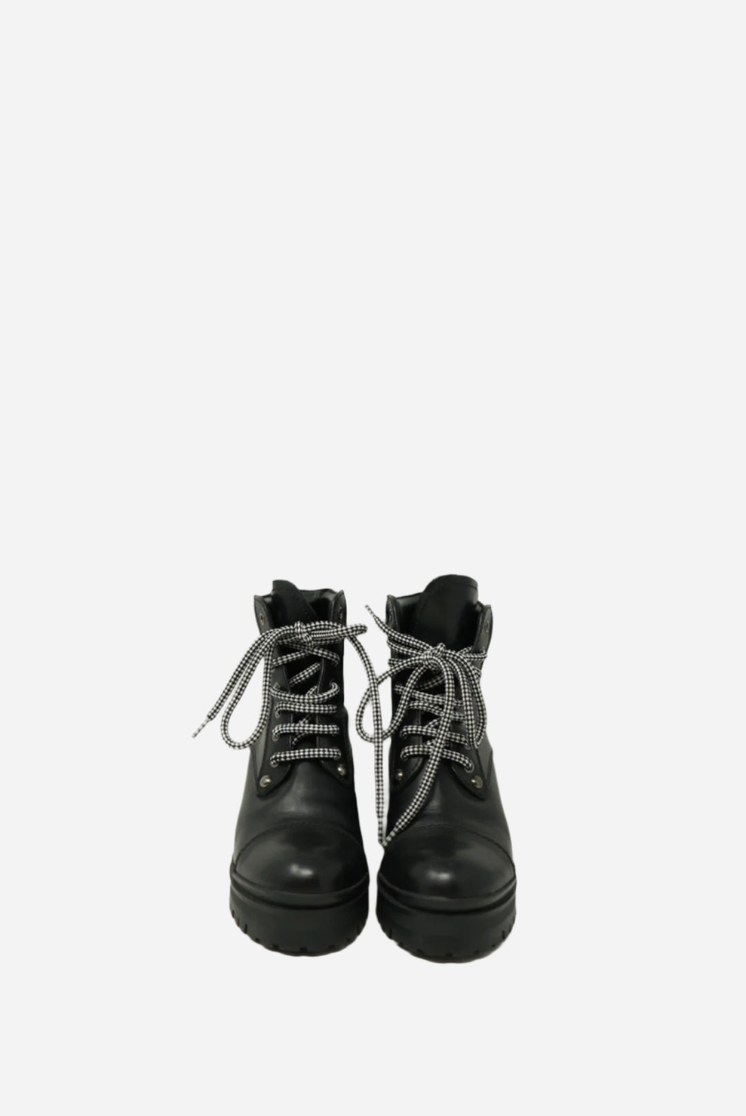 Miu Miu Lace Up Rhinestone Studded Boots