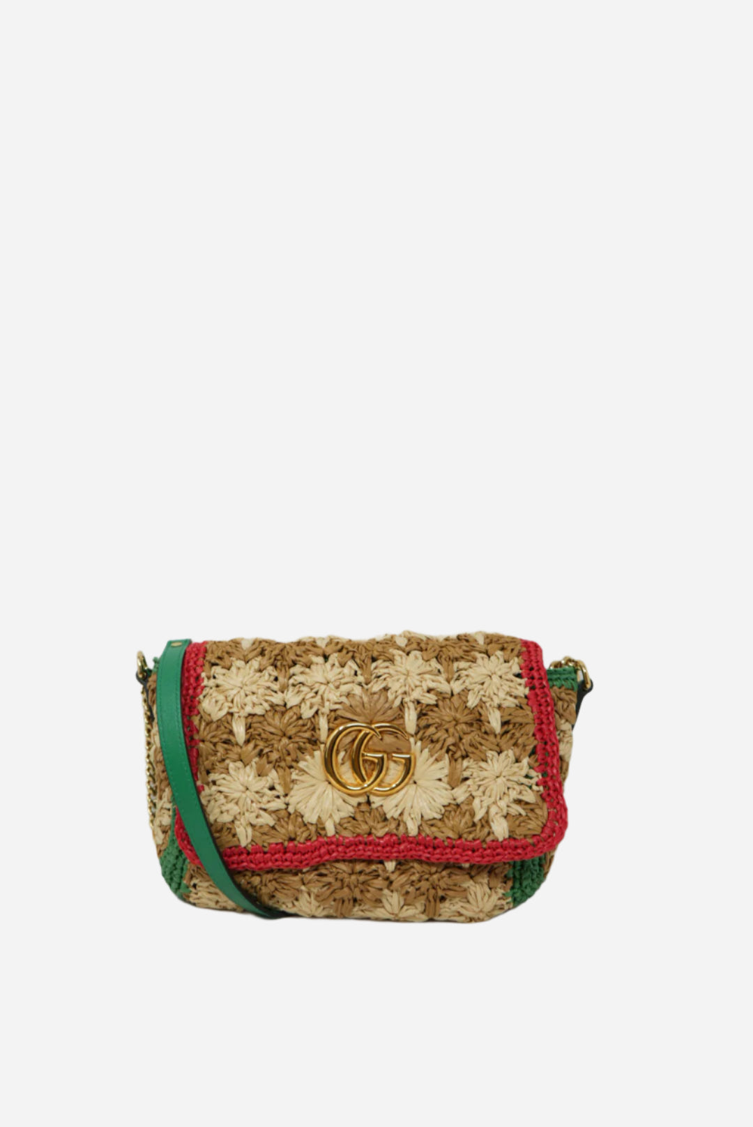 Gucci Small Raffia Marmont Crossbody