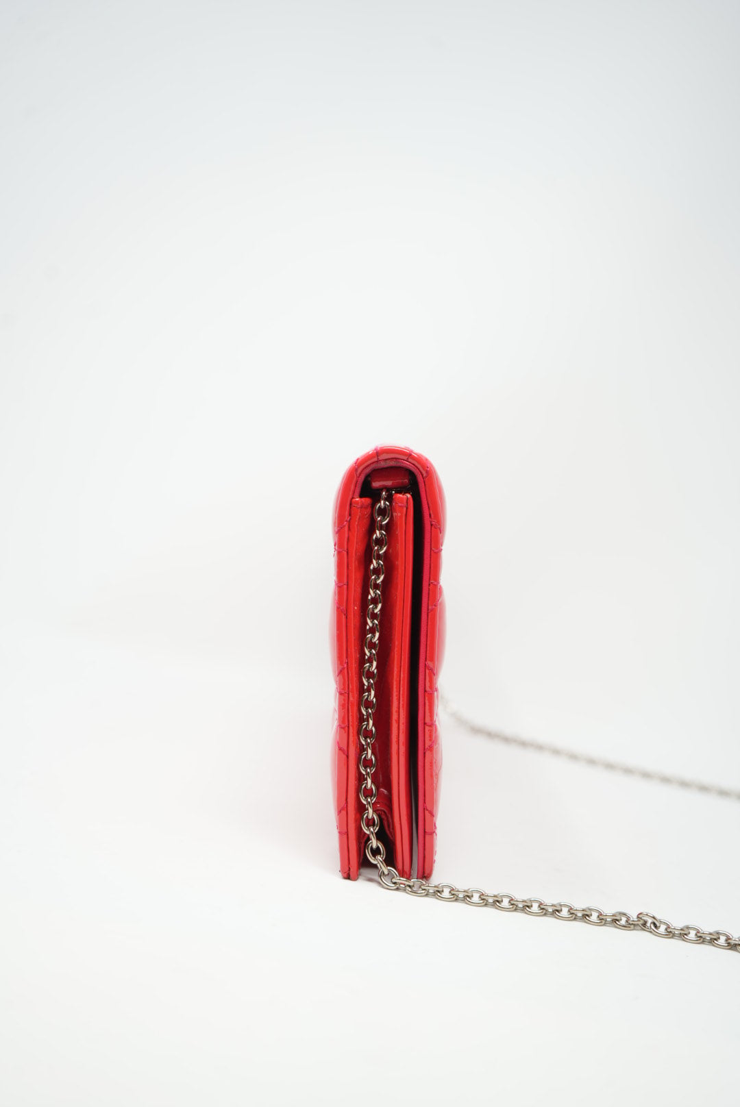 Lady Dior Pouch With Chain Patent 2013