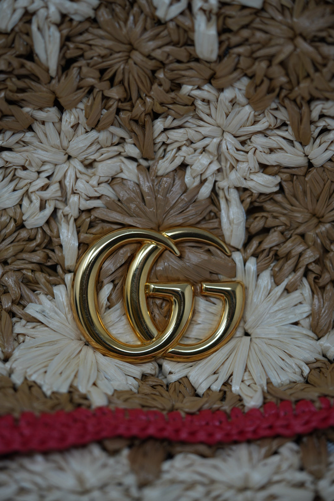 Gucci Small Raffia Marmont Crossbody