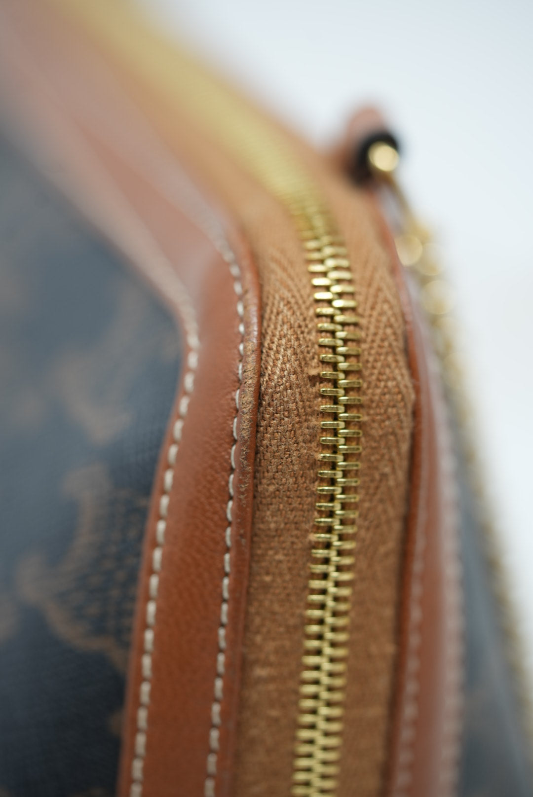 Celine Clutch with Chain in Triomphe