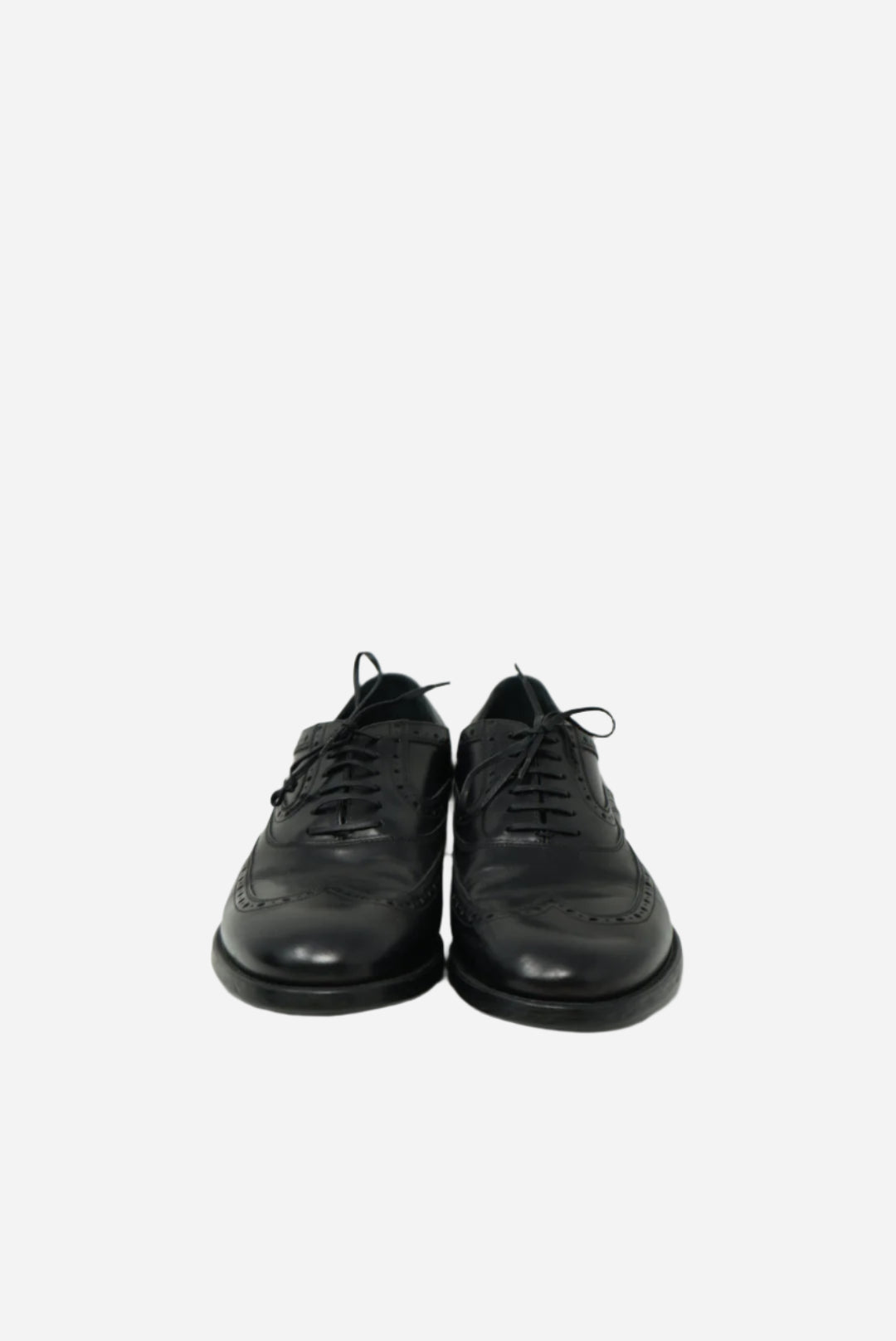Salvatore Ferragamo Black Leather Oxfords