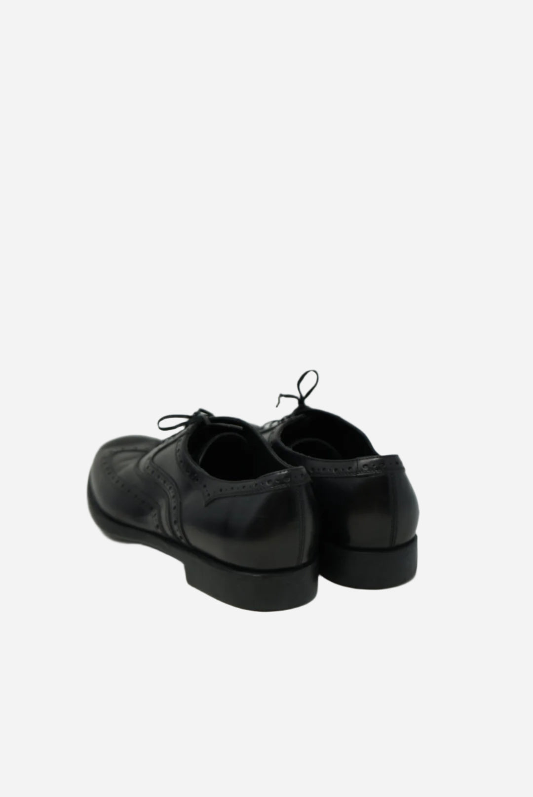 Salvatore Ferragamo Black Leather Oxfords