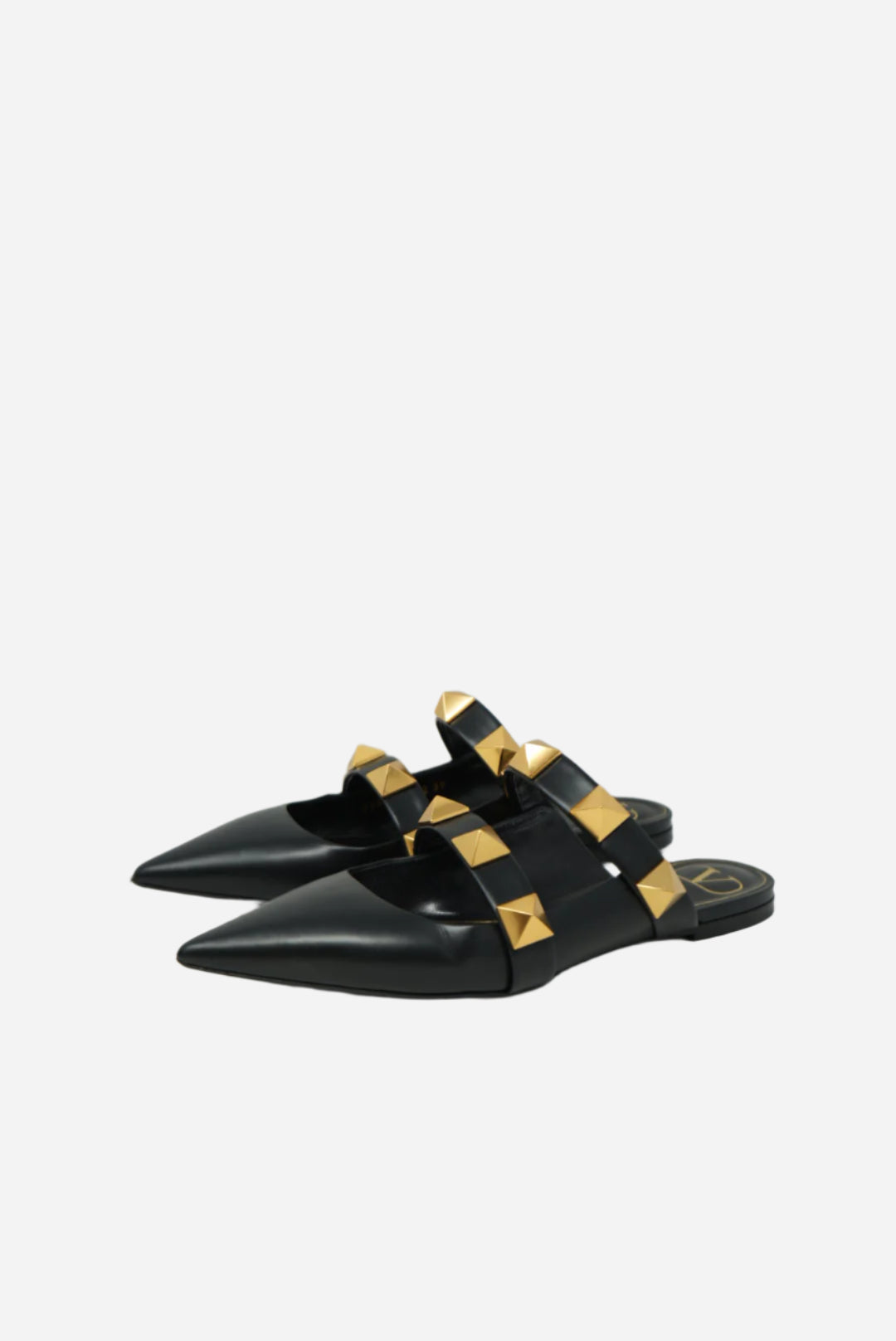 VALENTINO Roman Stud Flat Mules