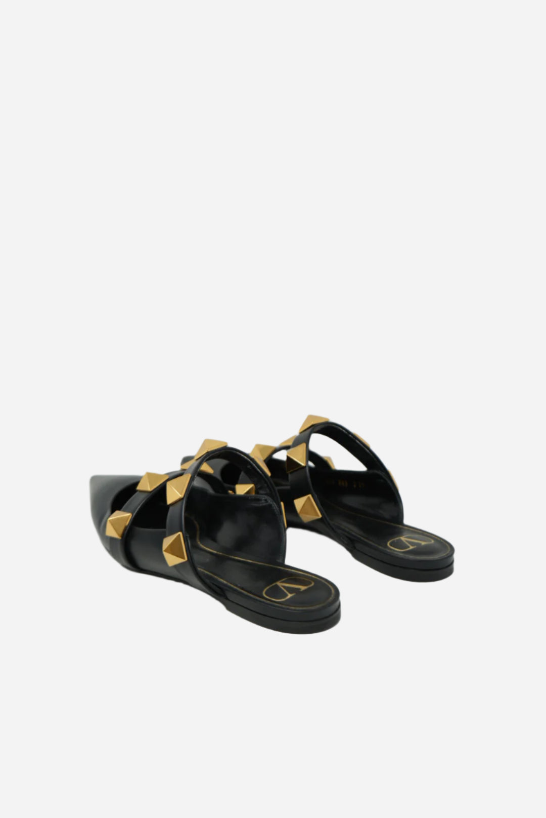 VALENTINO Roman Stud Flat Mules