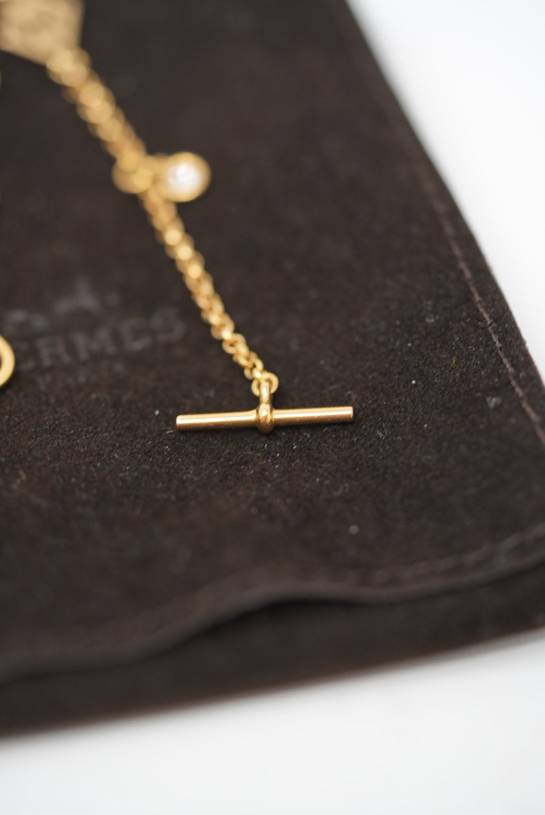 HERMES 18K Gambade Bracelet XS