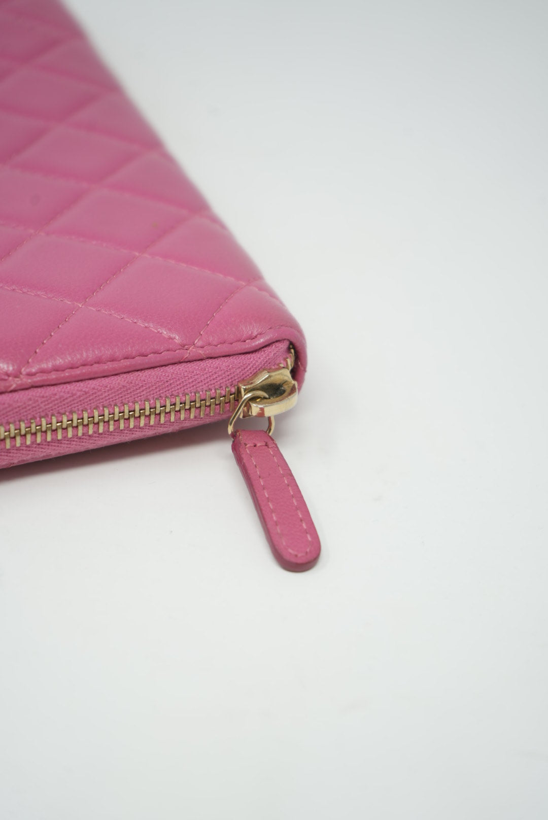Pre-owned Chanel Long Wallet Pink 2013-2014