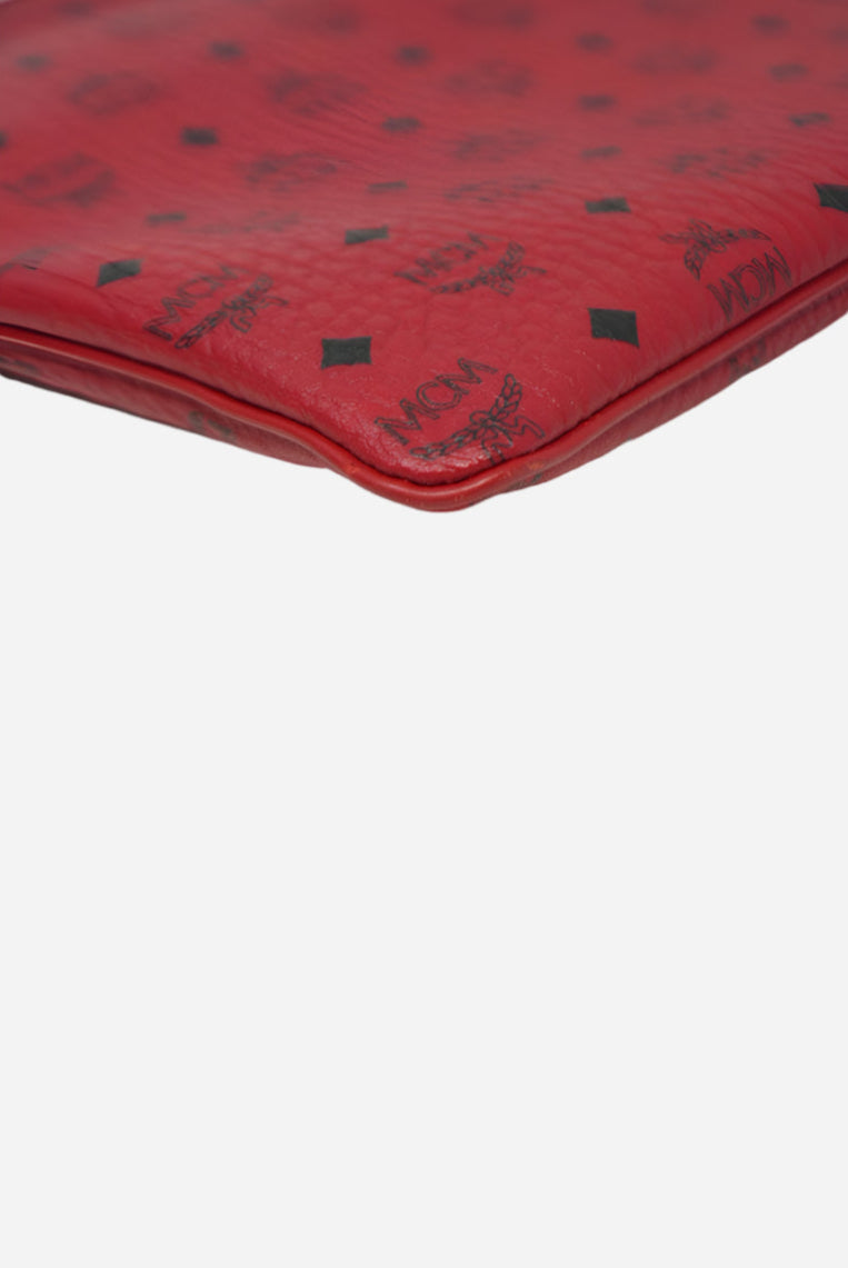 MCM Visetos Monogrammed Clutch Bag