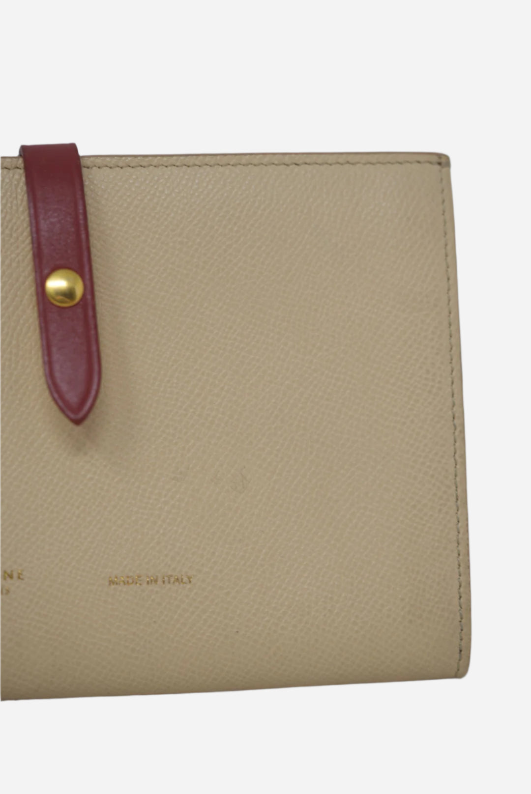 Celine Large Strap Wallet in Bicolor Grained Calfskin