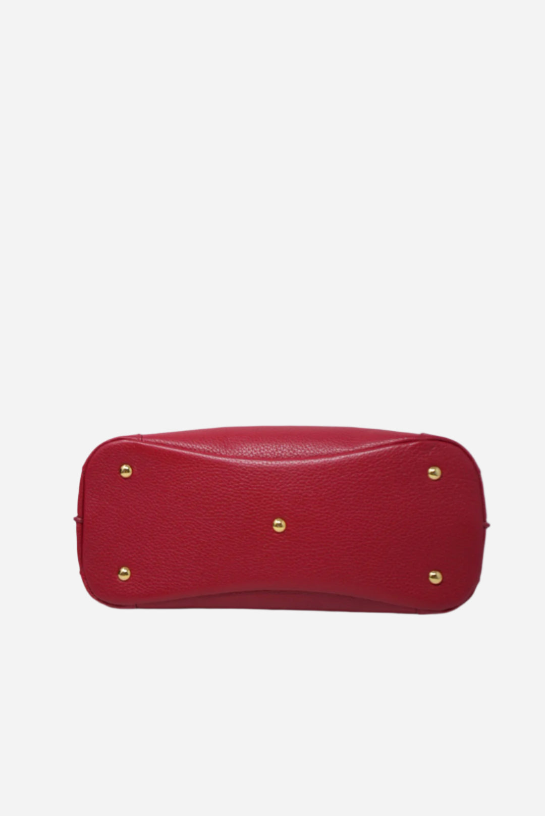 MCM Red Leather Top Handle