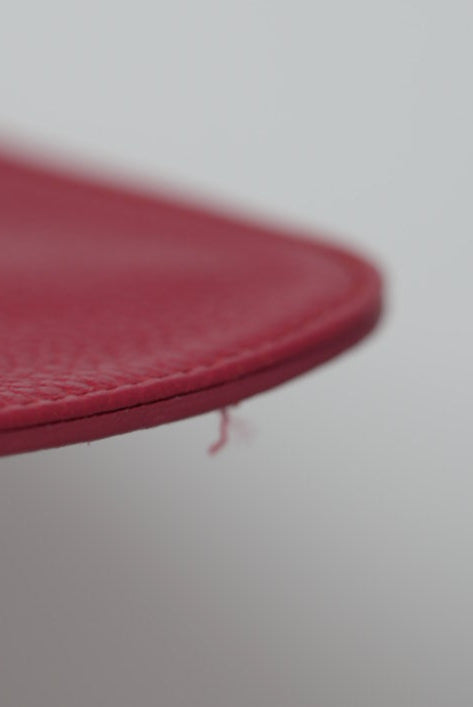 MCM Red Leather Top Handle