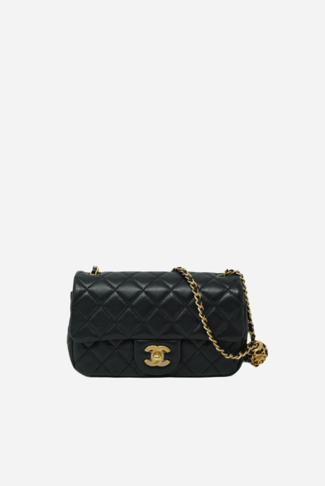 Pre-Owned CHANEL Lambskin Pearl Crush Mini Rectangular BrandNew W/box
