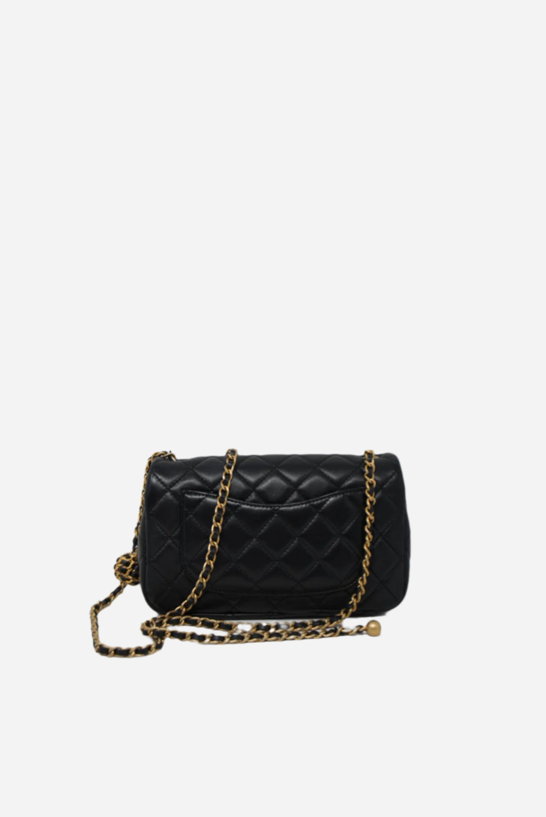 Pre-Owned CHANEL Lambskin Pearl Crush Mini Rectangular BrandNew W/box