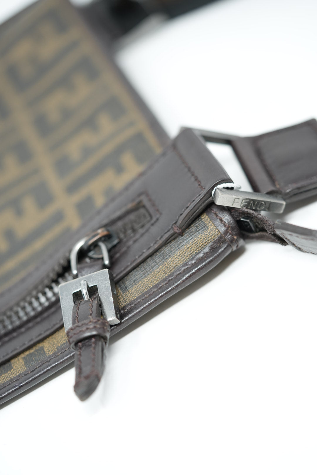 Fendi Zucca Canvas Crossbody Bag