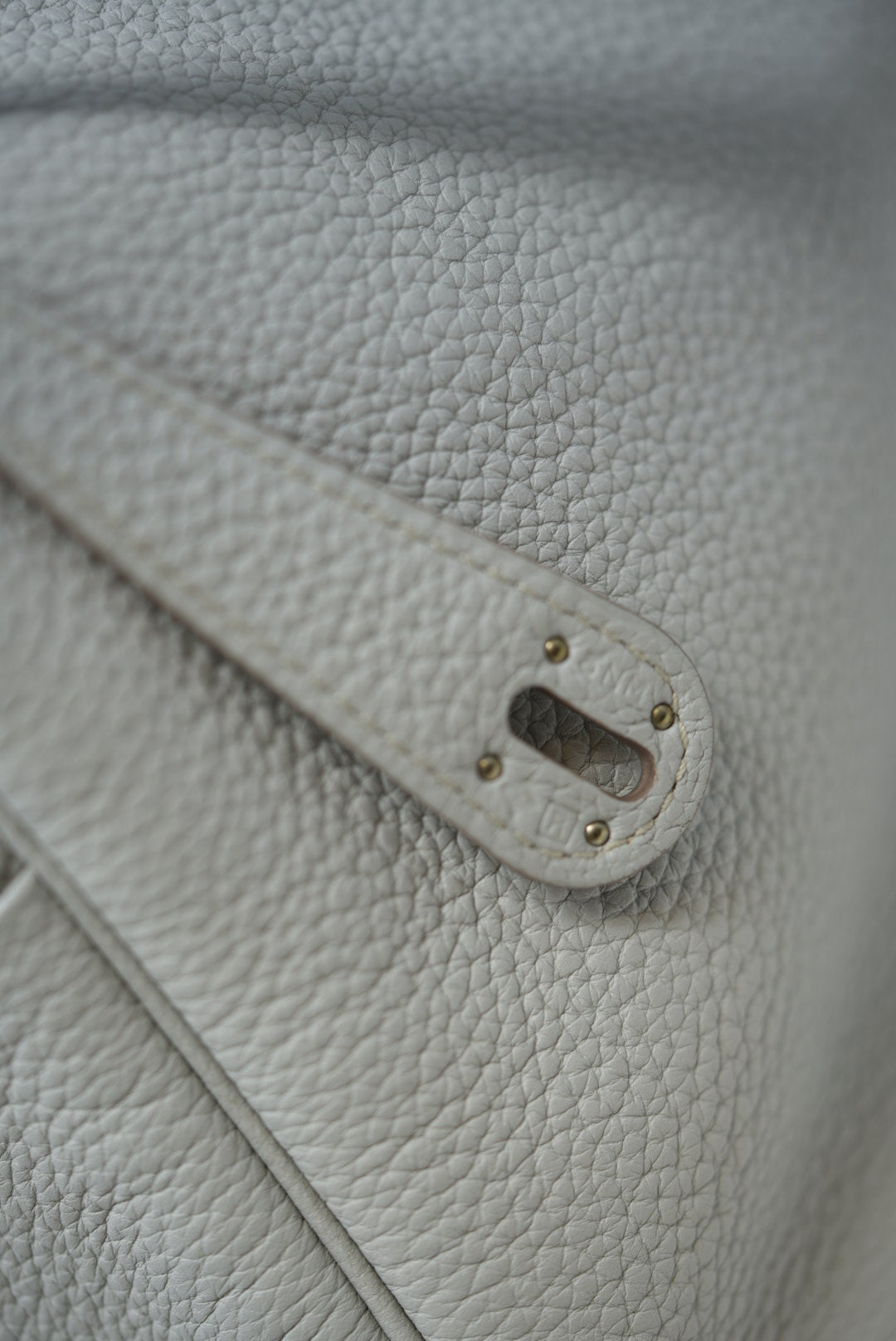 Hermes Lindy 30 TC Leather Square R 2004 Gris Perle