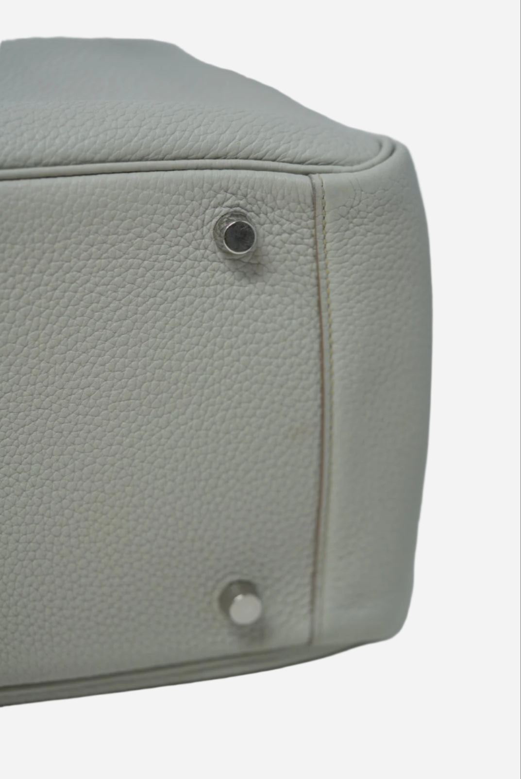 Hermes Lindy 30 TC Leather Square R 2004 Gris Perle