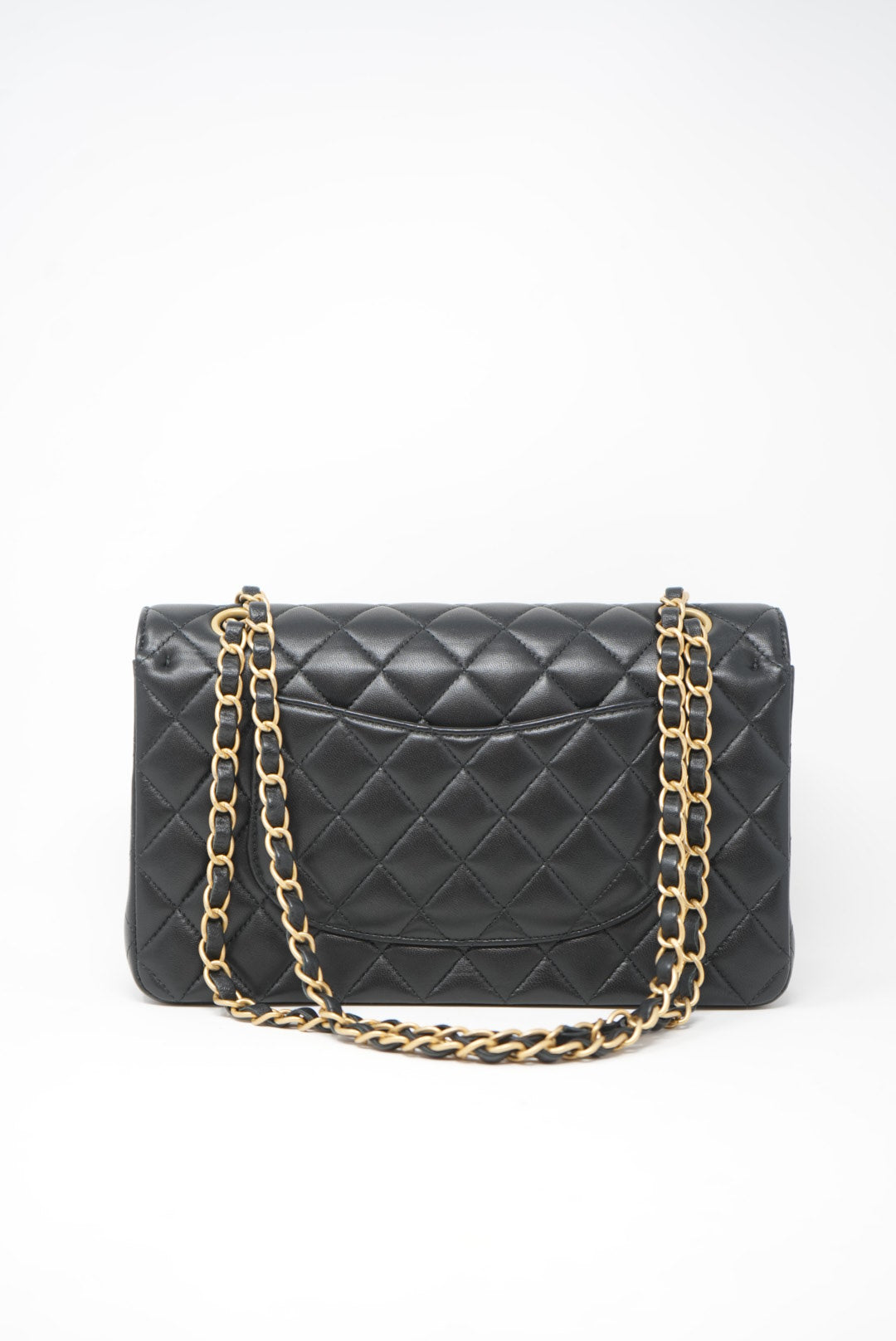 Pre-Owned Chanel Rue Cambon Charms Double Flap 2021 Lambksin Medium