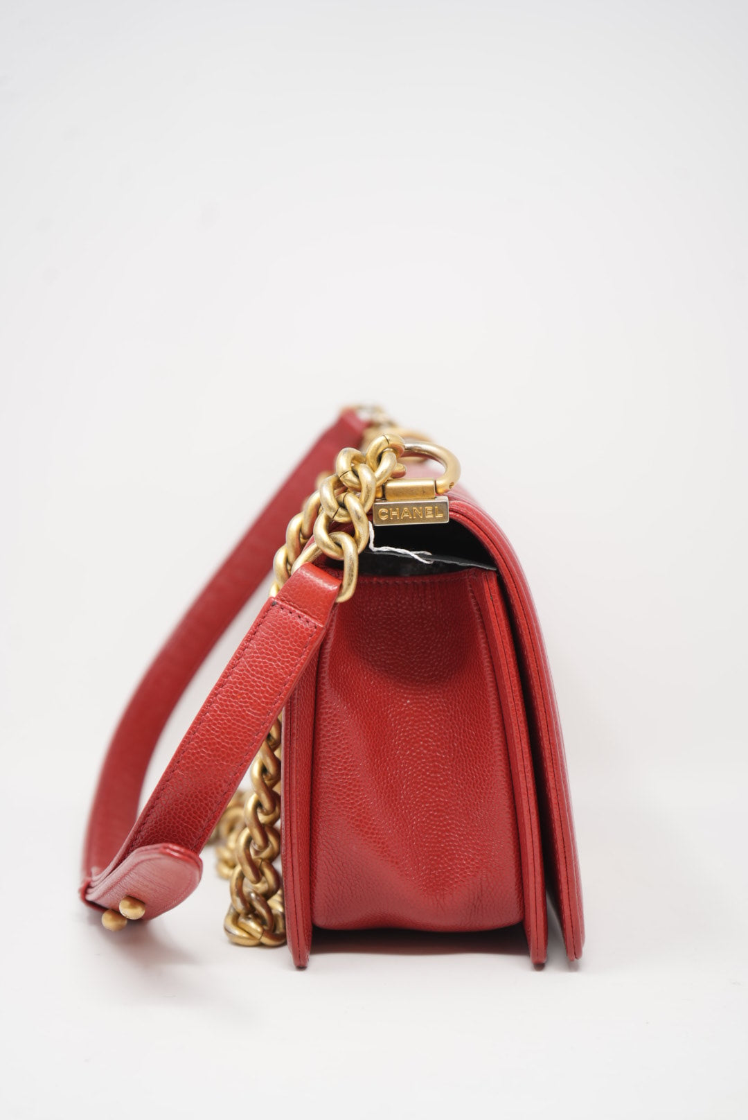 Pre-owned Chanel 2018-2019 Chevron Medium Boy Bag