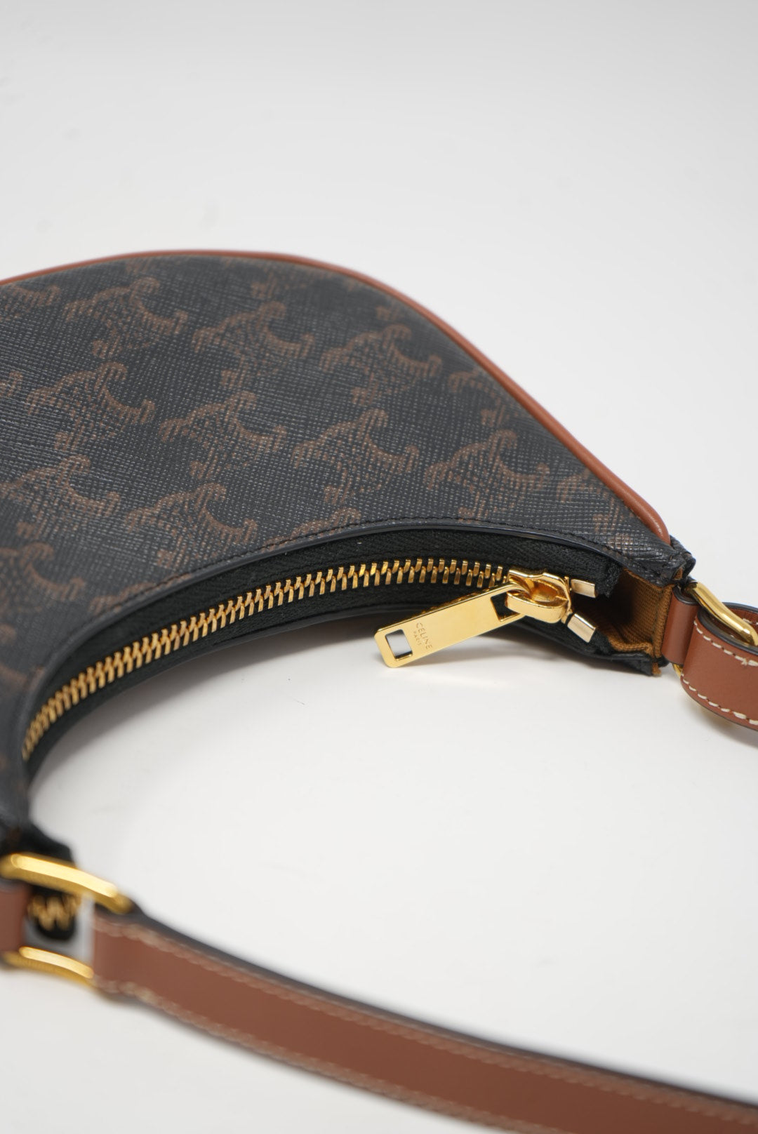 Pre-owned Celine Canvas Mini Ava Shoulder Bag