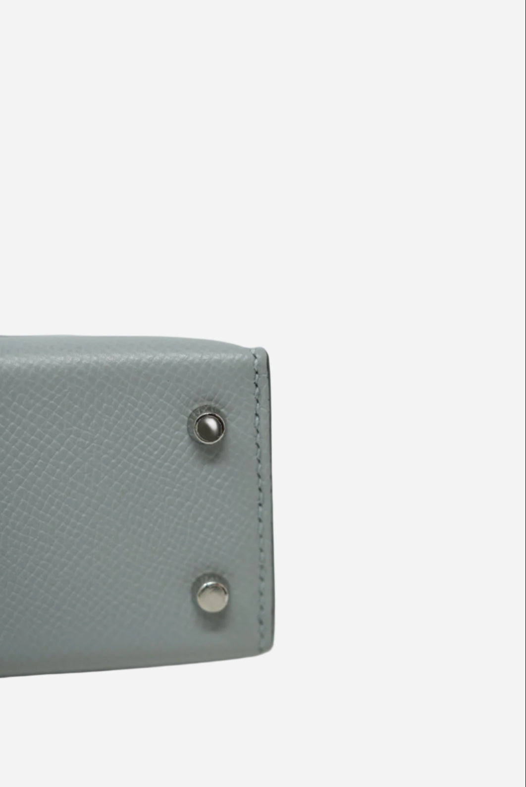 Hermes 2018 Mini Kelly Epsom Blue Glacier