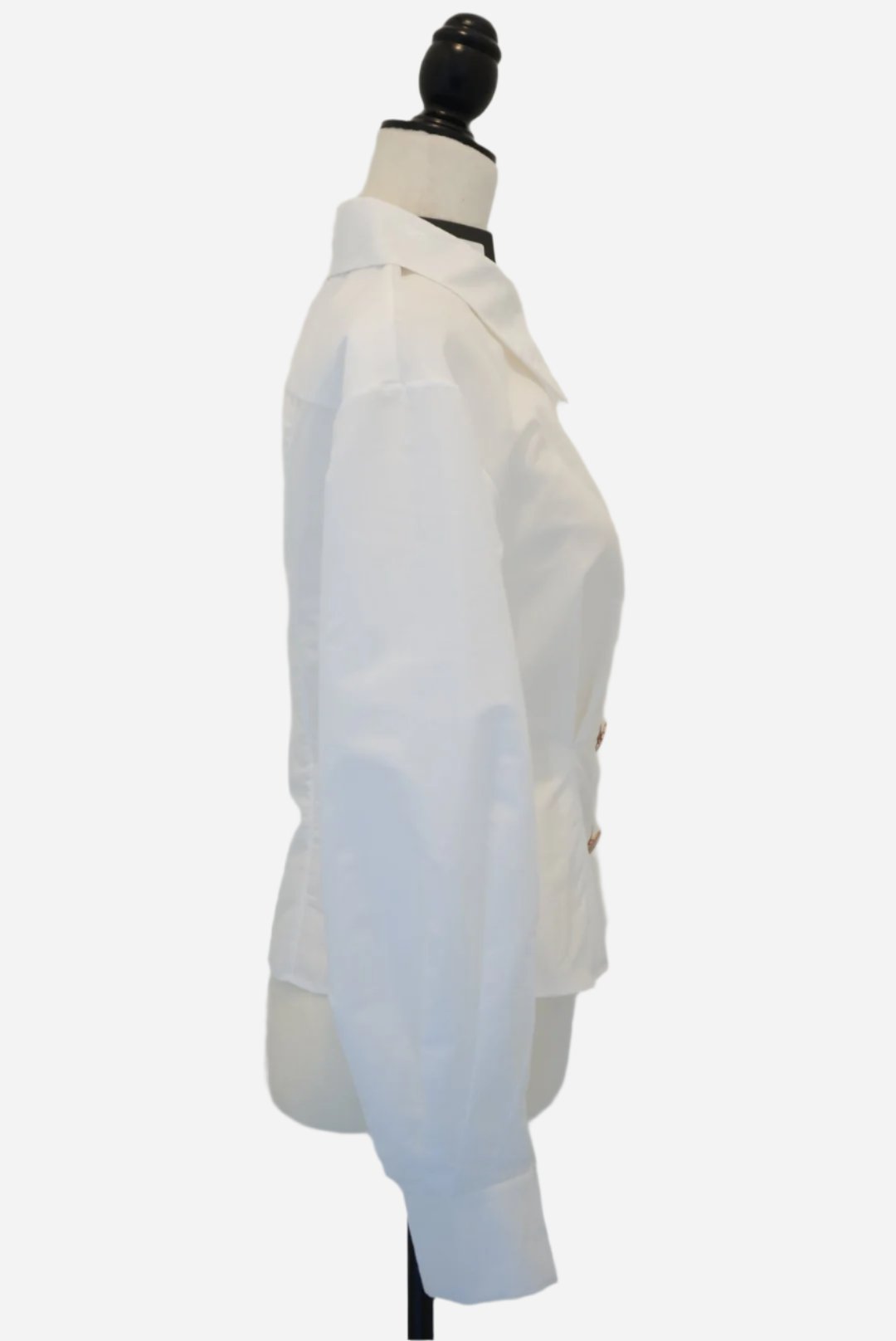 PortSpure White Long-Sleeve Blouse Size 36