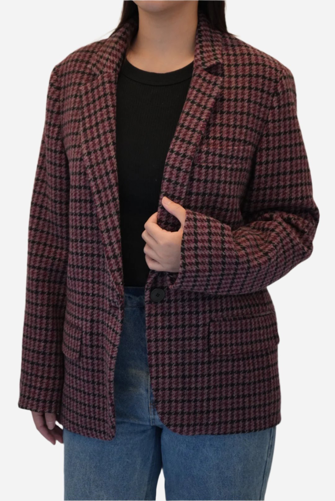 Isabel Marant Etoile Purple Plaid Jacket Size 40