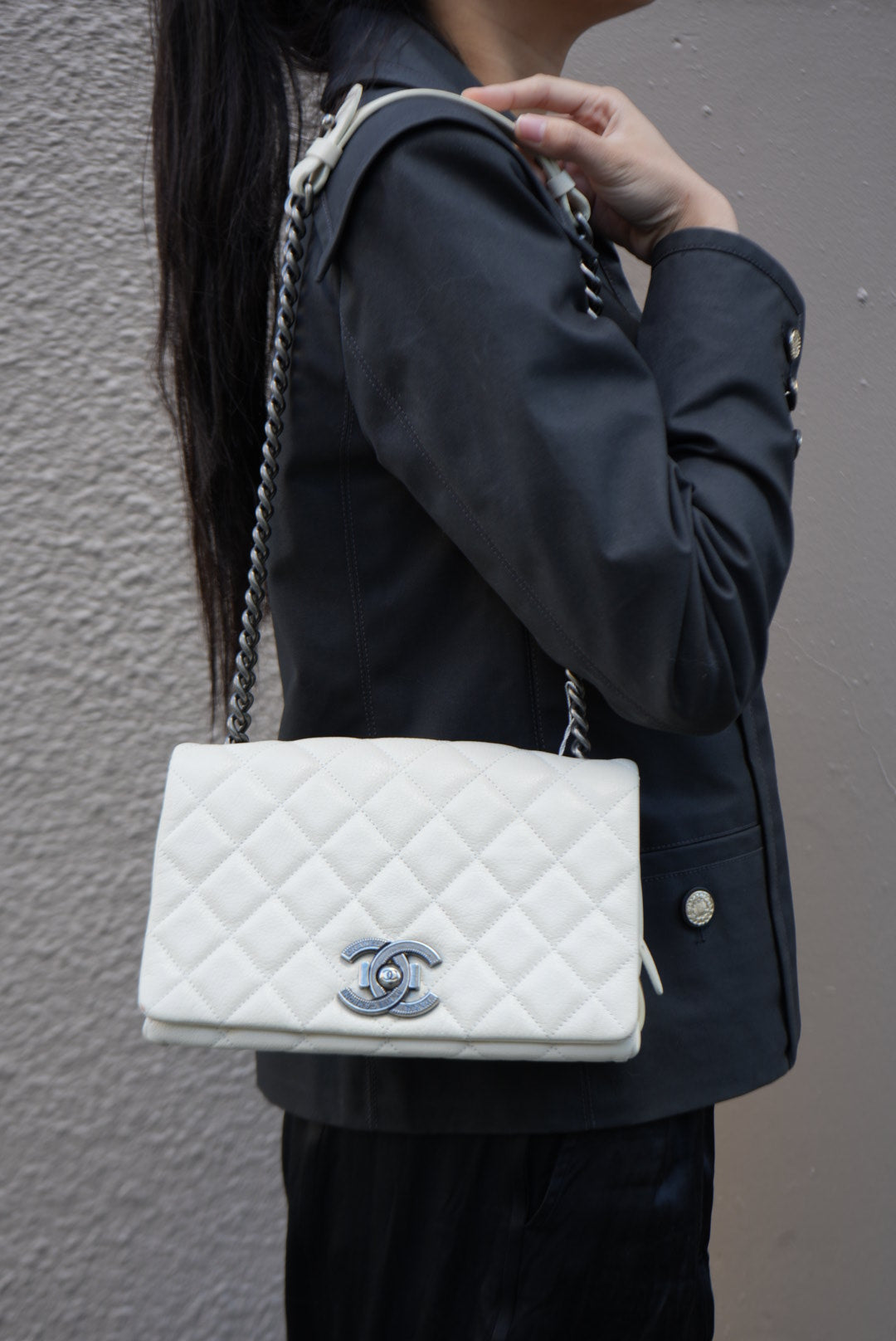 Pre-Owned Chanel Caviar Flap Bag 2015-2016
