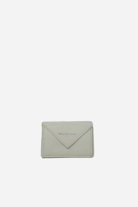 Balenciaga Leather Tri-Fold Compact Wallet