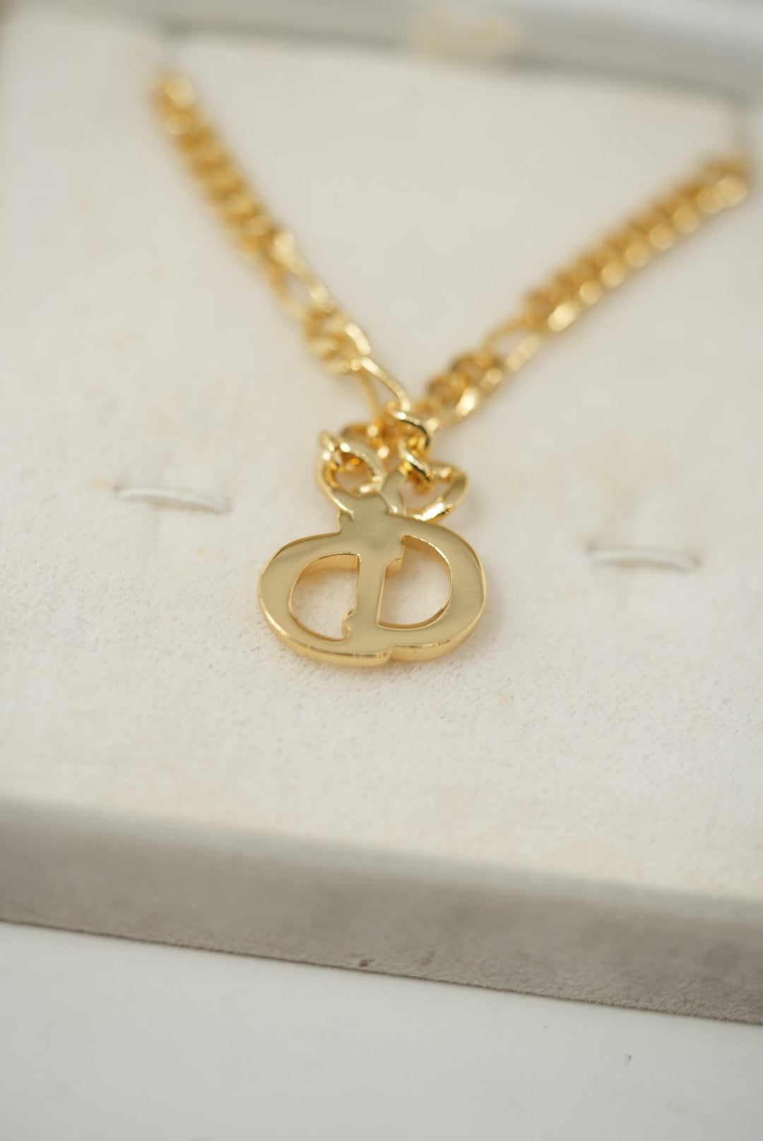 Dior Vintage CD Logo Necklace