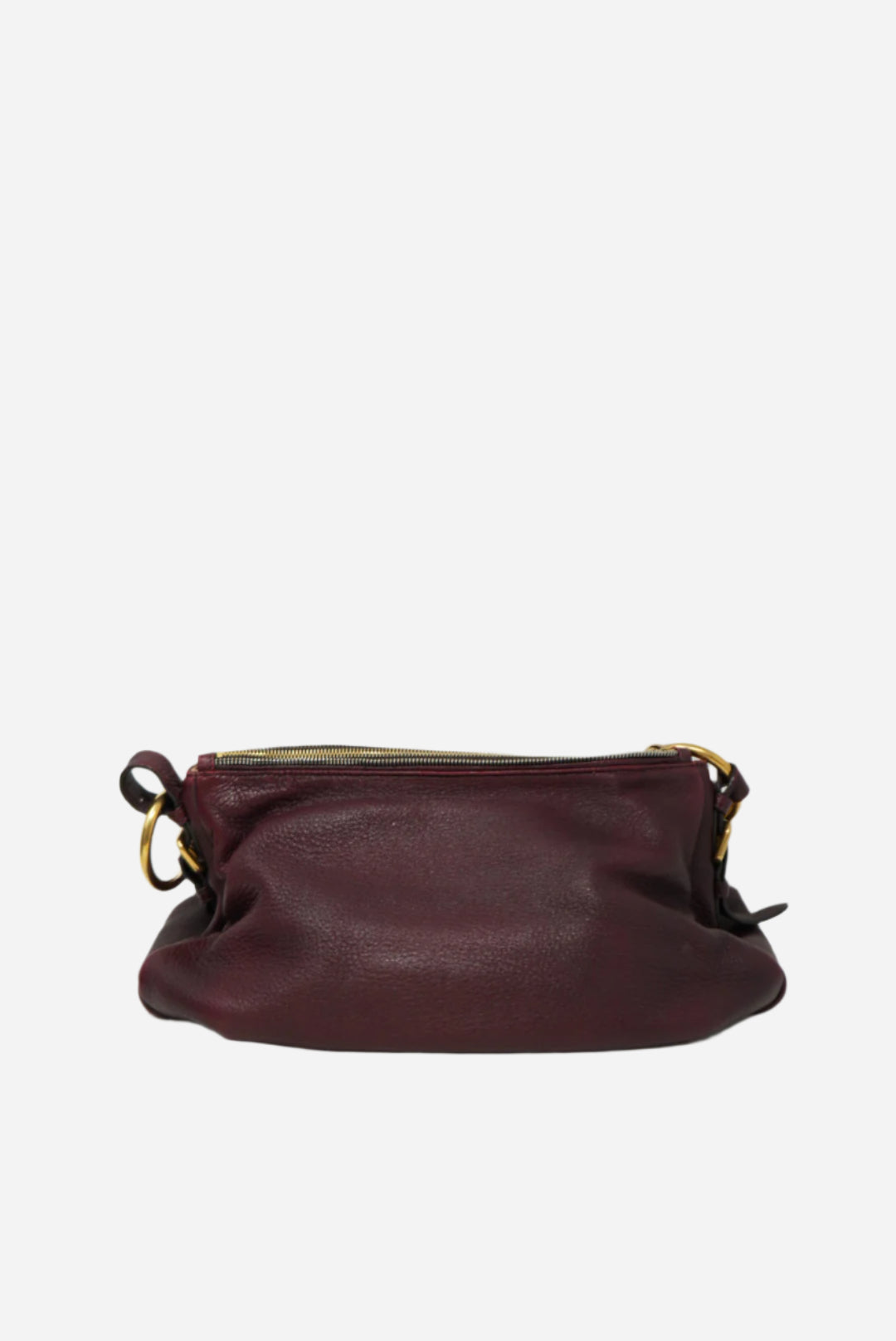 Prada Zip Leather Hobo Bag Replaced Lining