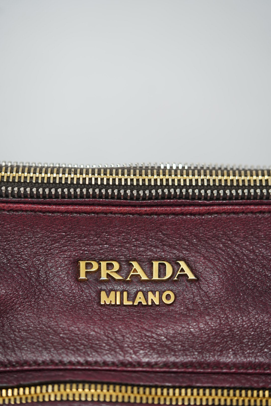Prada Zip Leather Hobo Bag Replaced Lining