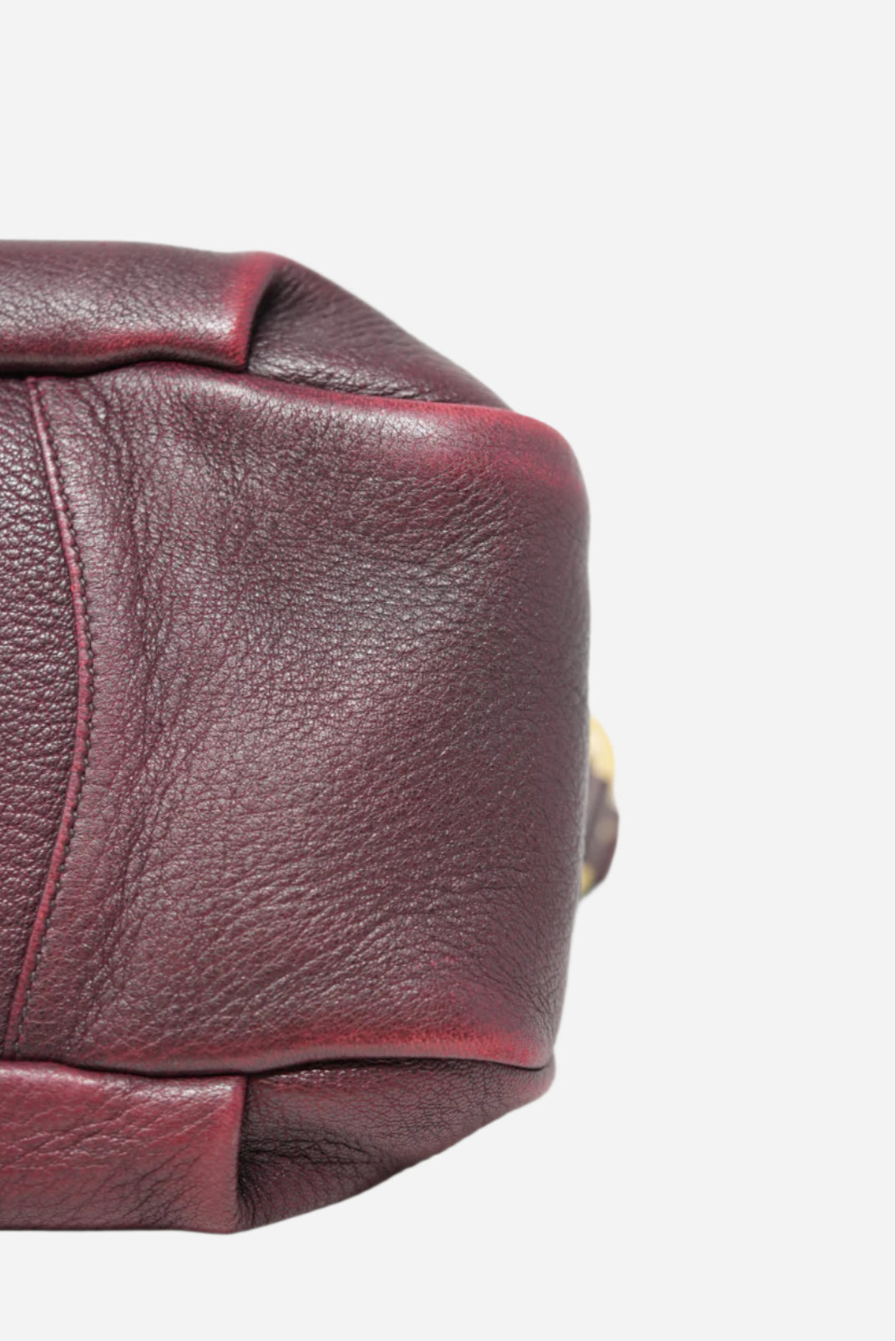 Prada Zip Leather Hobo Bag Replaced Lining