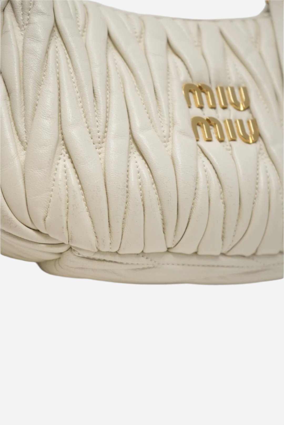 Miu Miu Wander matelassé hobo bag