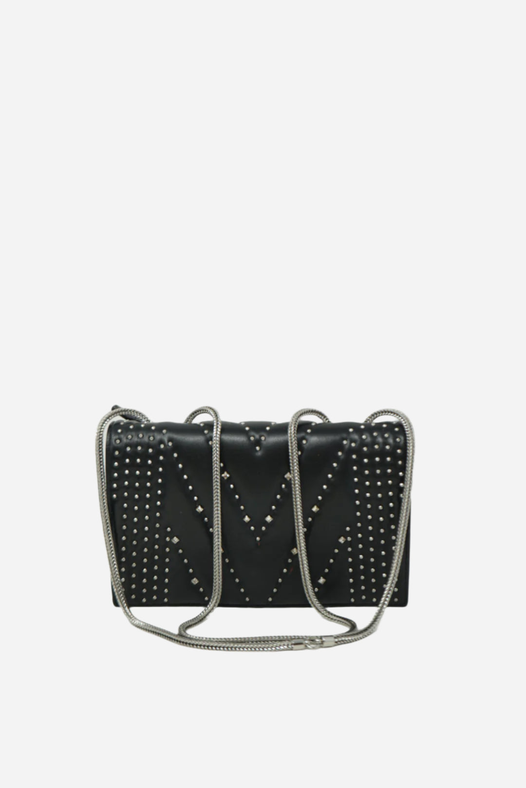 MCM Leather Crystal Studded Bag