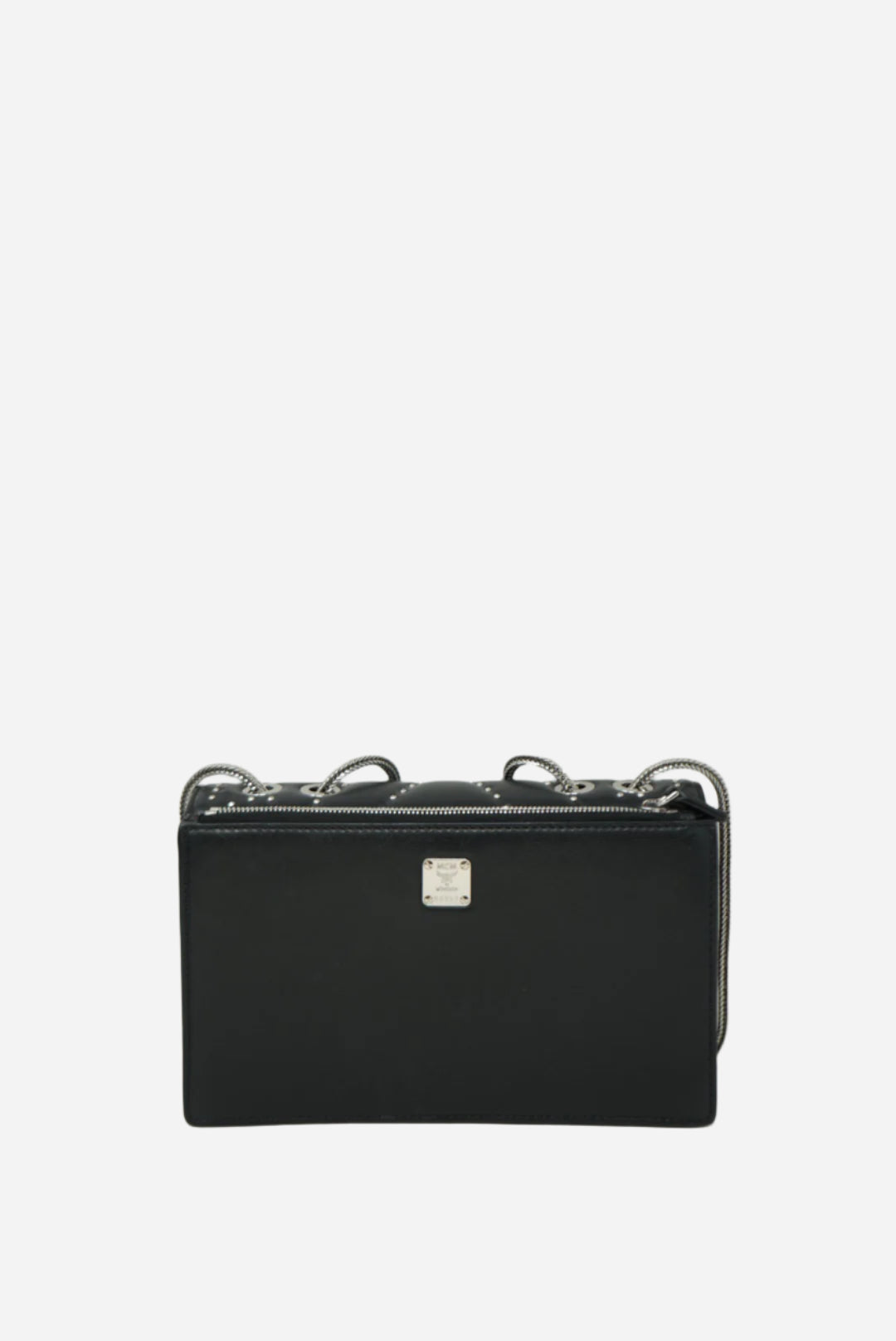 MCM Leather Crystal Studded Bag