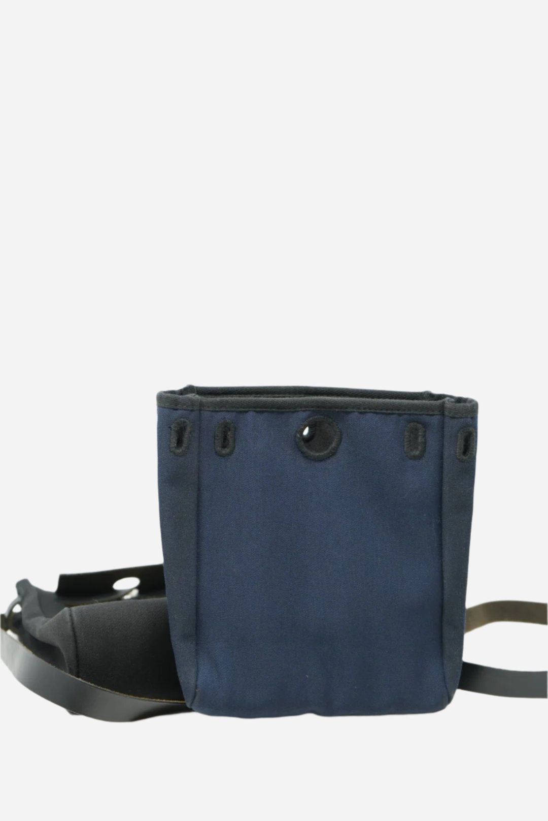 Hermes 2004 Mini Herbag Canvas black W/extra blue pouch-Square H