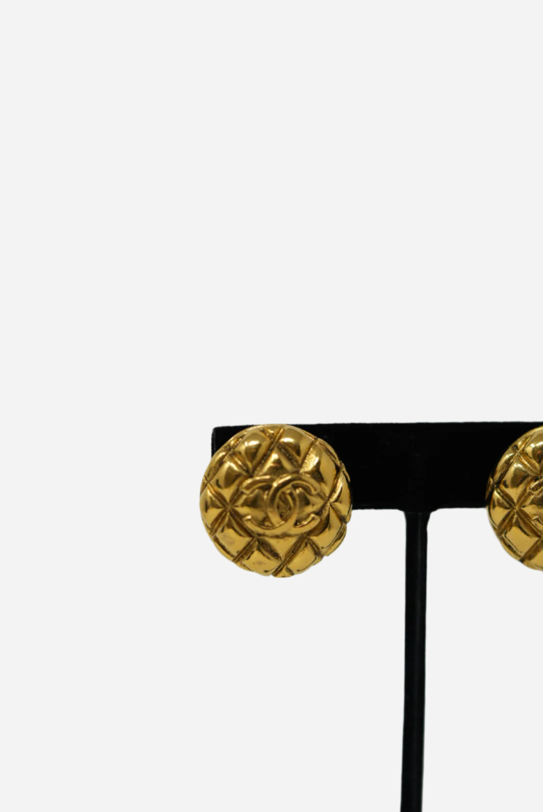 Pre-owned Chanel Vintage CC Earrings 90's