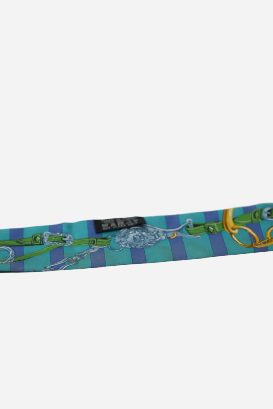 Hermes Blue Silk Twilly Scarf