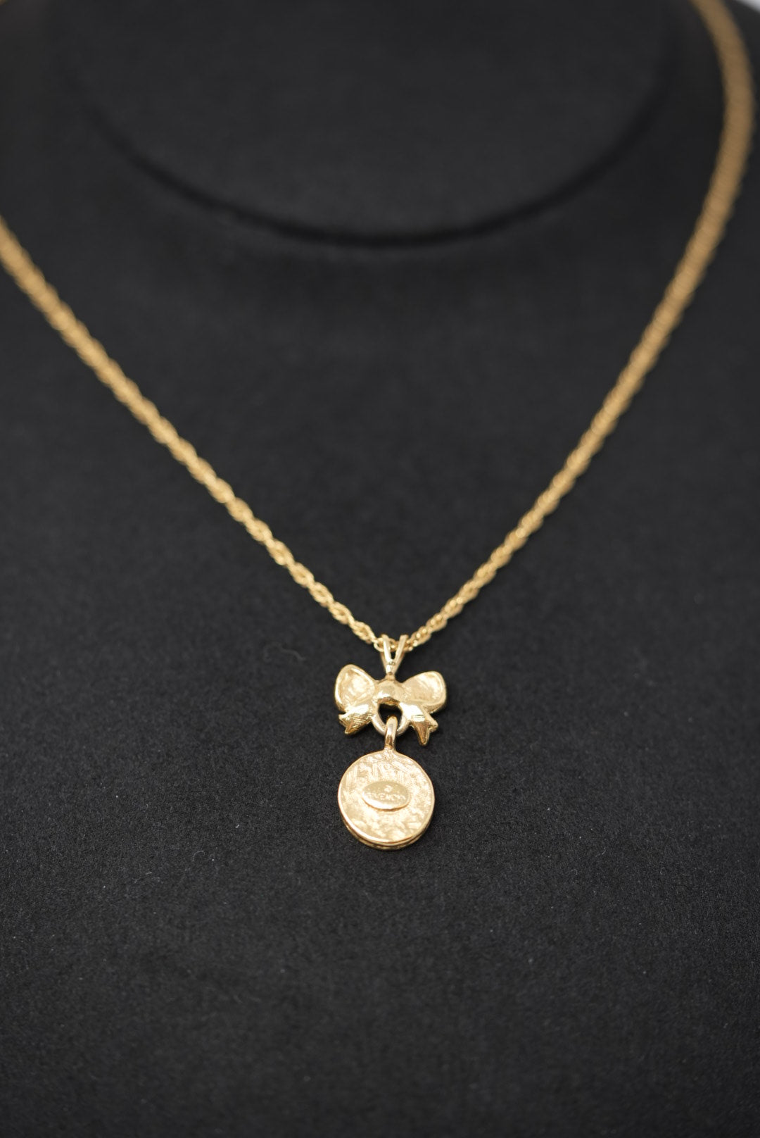 Givenchy Bowtie Logo Necklace