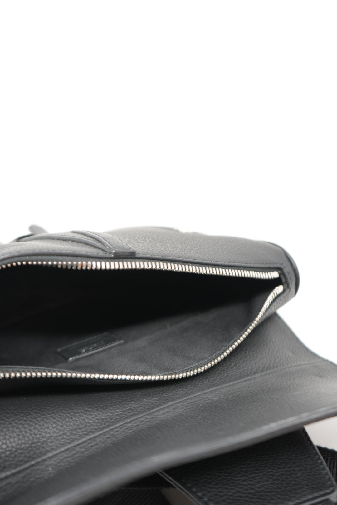 Dior Saddle Bag Black Grained Calfskin