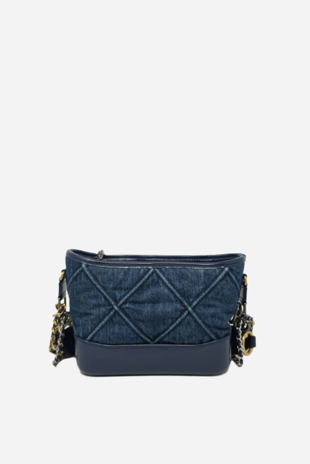 Pre-owned Chanel 2020 Gabrielle Denim Hobo Small
