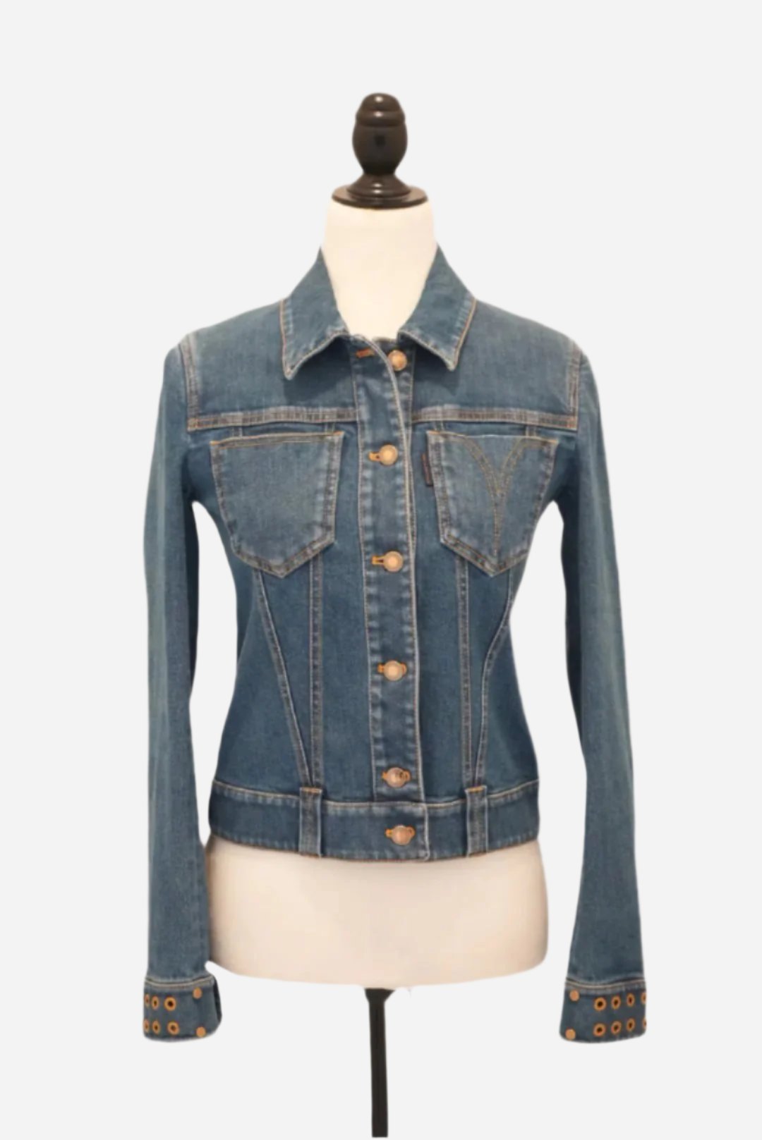 Louis Vuitton Women Blue Denim Jacket