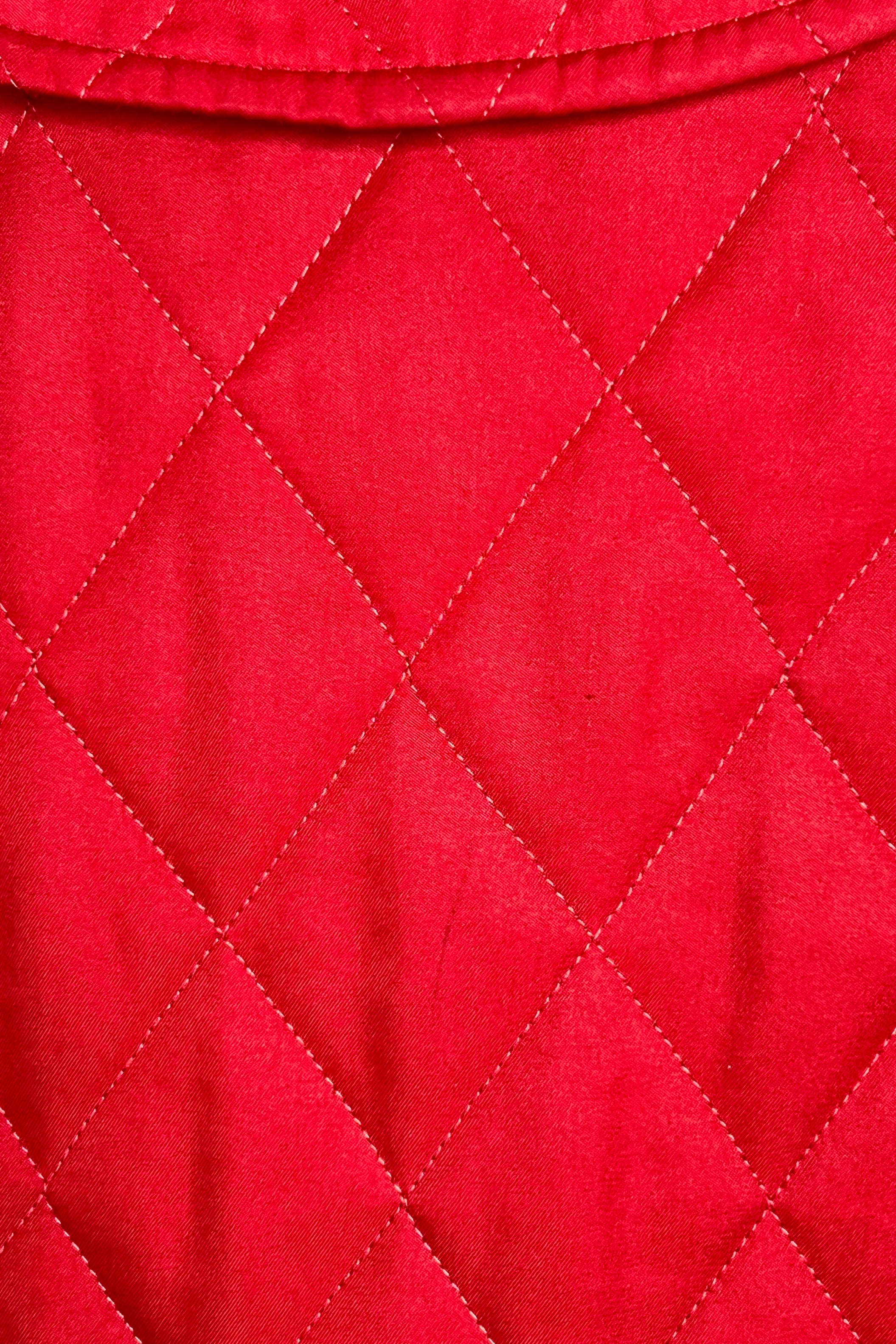 Burberry Red Quilted Jacket Size S