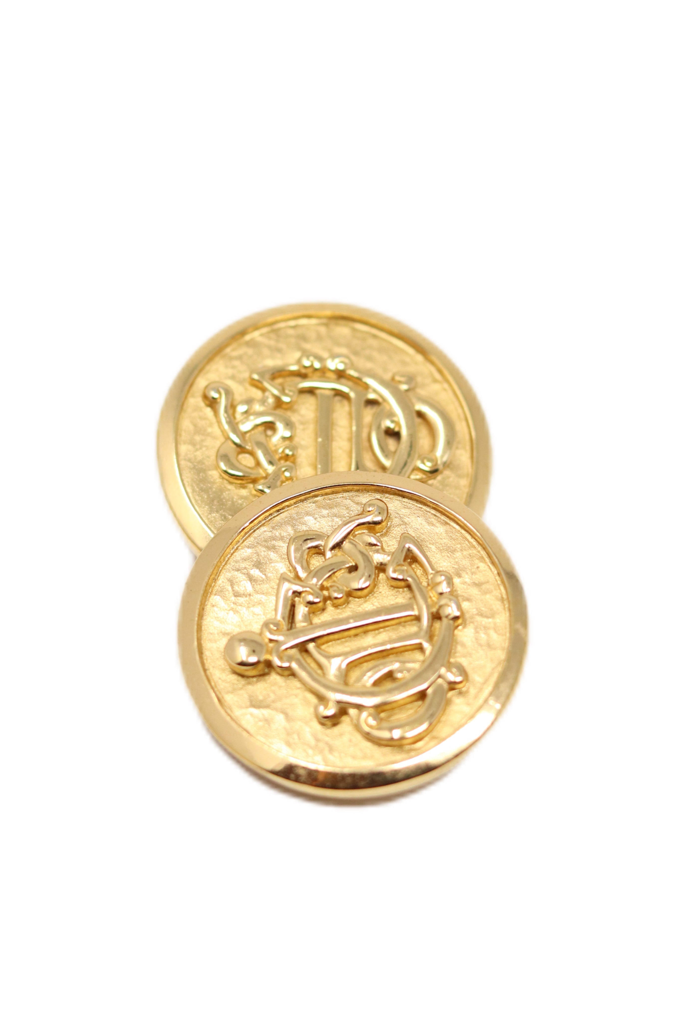 Dior L Pumpkin Carriage Earrings Clip-On