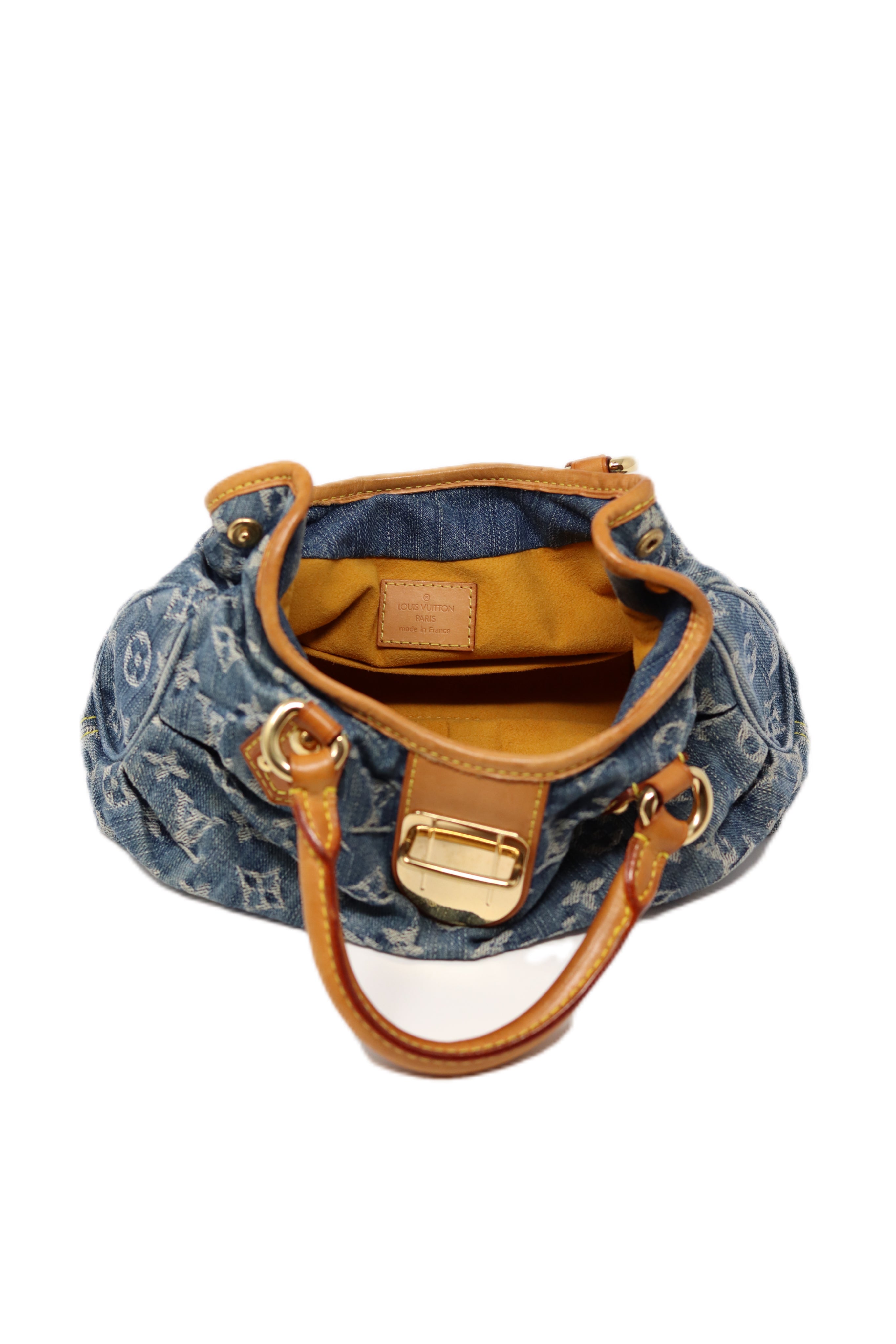 LOUIS VUITTON 2006 PLEATY MONOGRAM DENIM